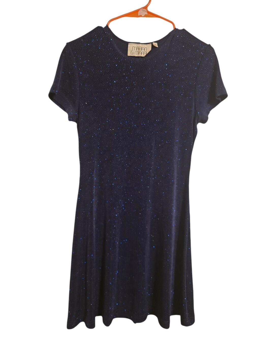 🔥CLEAROUT ADD 3 FIRE LISTINGS FOR 50% OFF🔥 Vintage | Navy Sparkle Dress